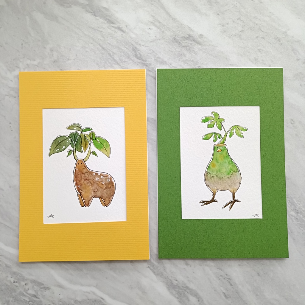 【ポストカード原画】『塊根獣B』