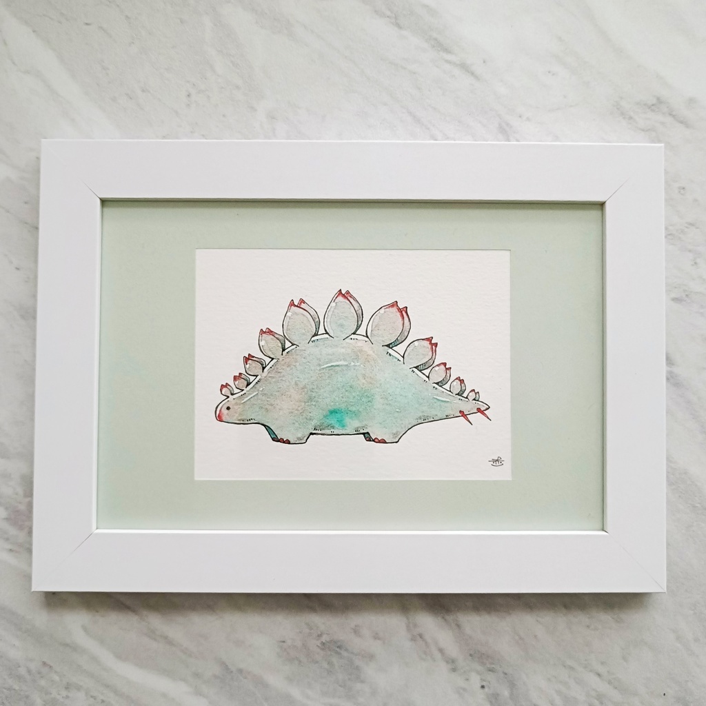 【ポストカード原画】『多肉ザウルス』