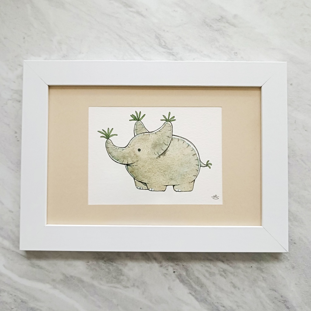 【ポストカード原画】『塊根獣C』