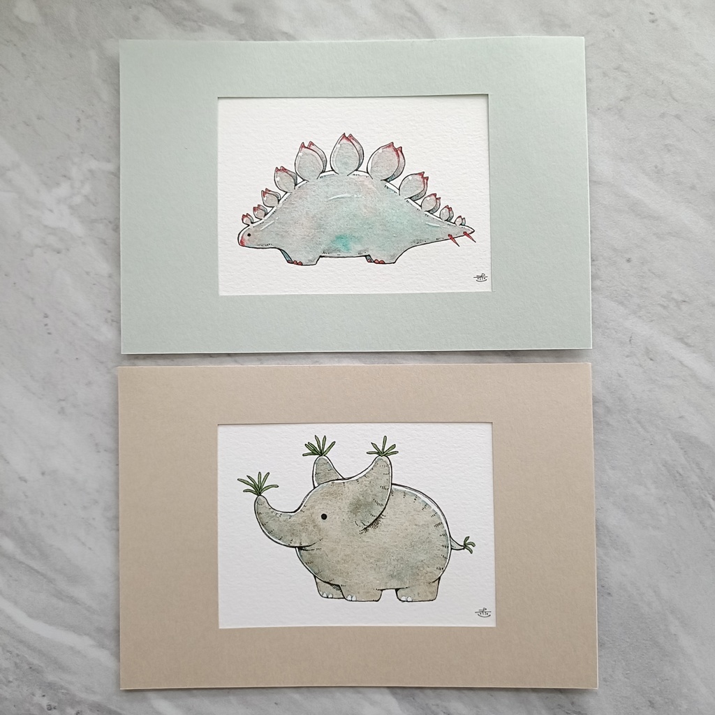 【ポストカード原画】『塊根獣C』