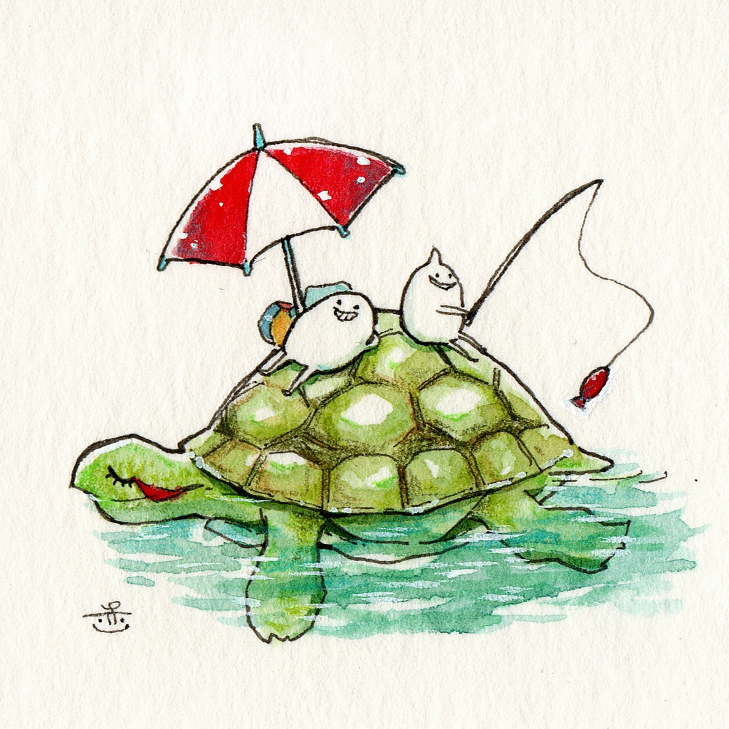 【ミニ原画】しろまめくんとなかまたち