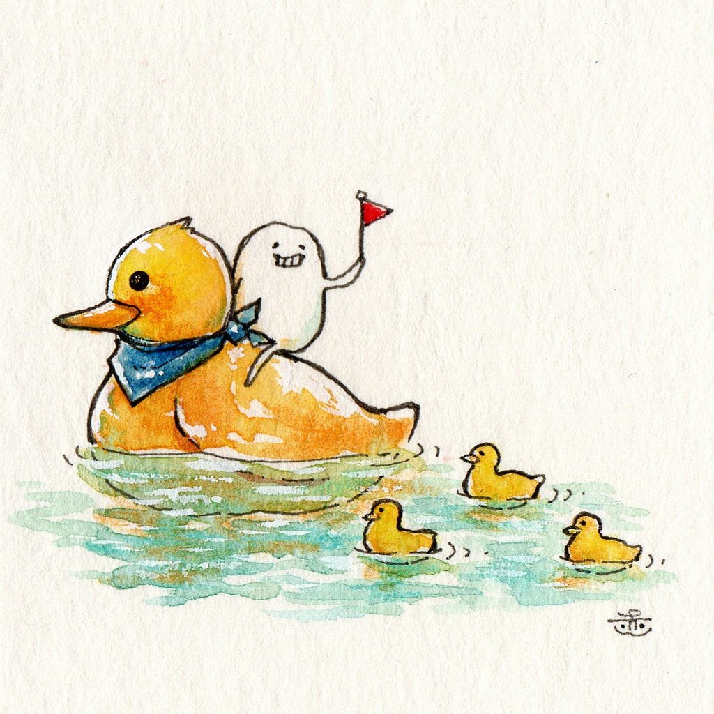 【ミニ原画】しろまめくんとなかまたち