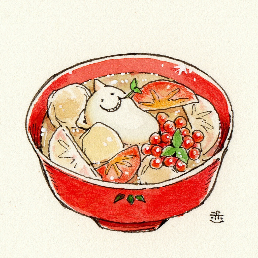 【ミニ原画】しろまめくんとおともだち