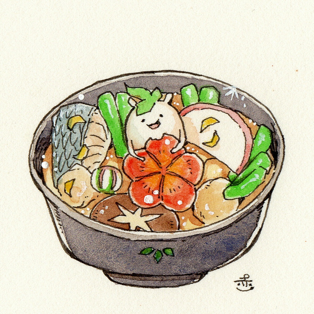 【ミニ原画】しろまめくんとおともだち