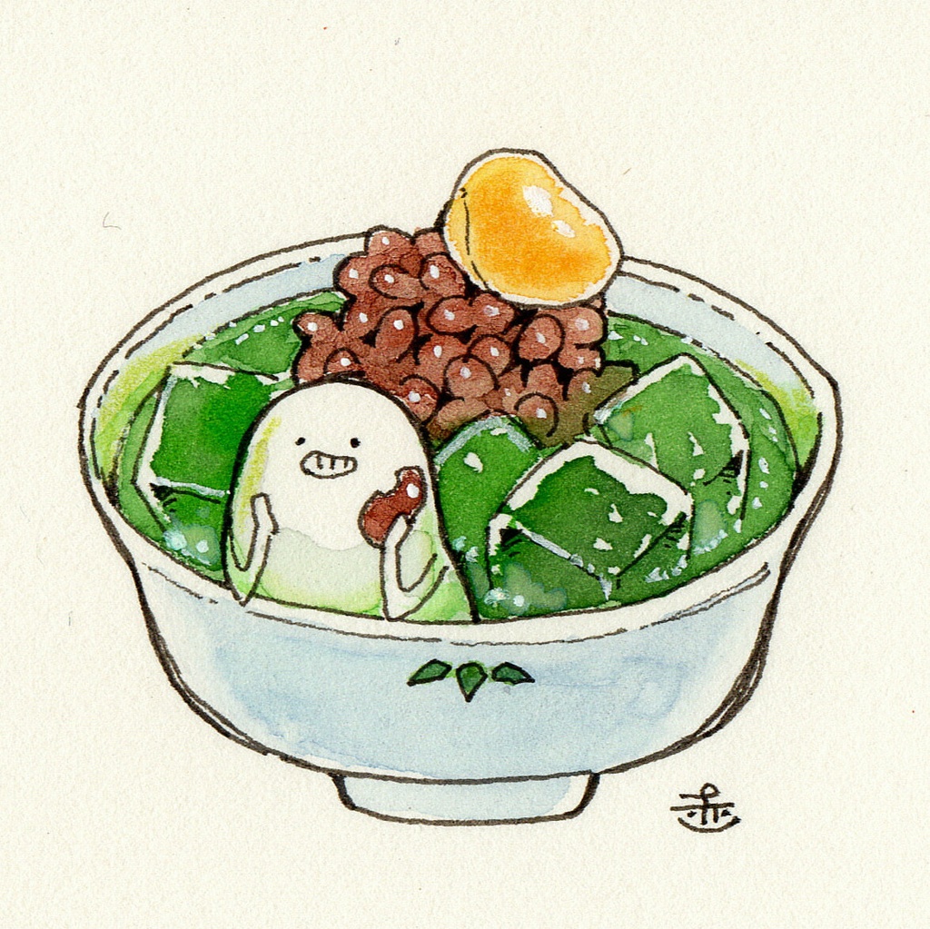 【ミニ原画】しろまめくんとおともだち