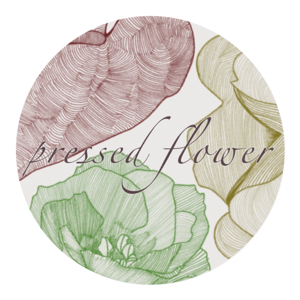マスキングテープ:pressed flower