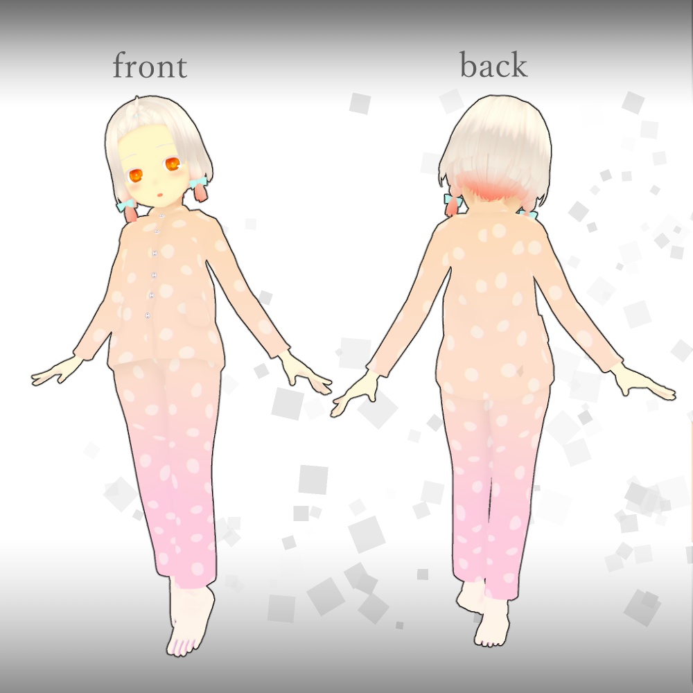 オリジナル3Dモデル【倖子ちゃん】