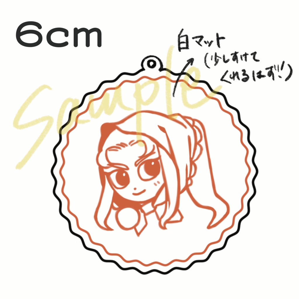 unofficial goods 明留アクリルキーホルダー6cm