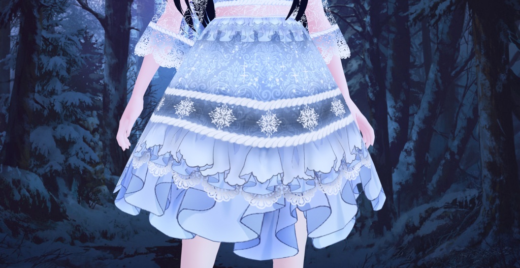 FREE Laced in Ice Dress VRoid