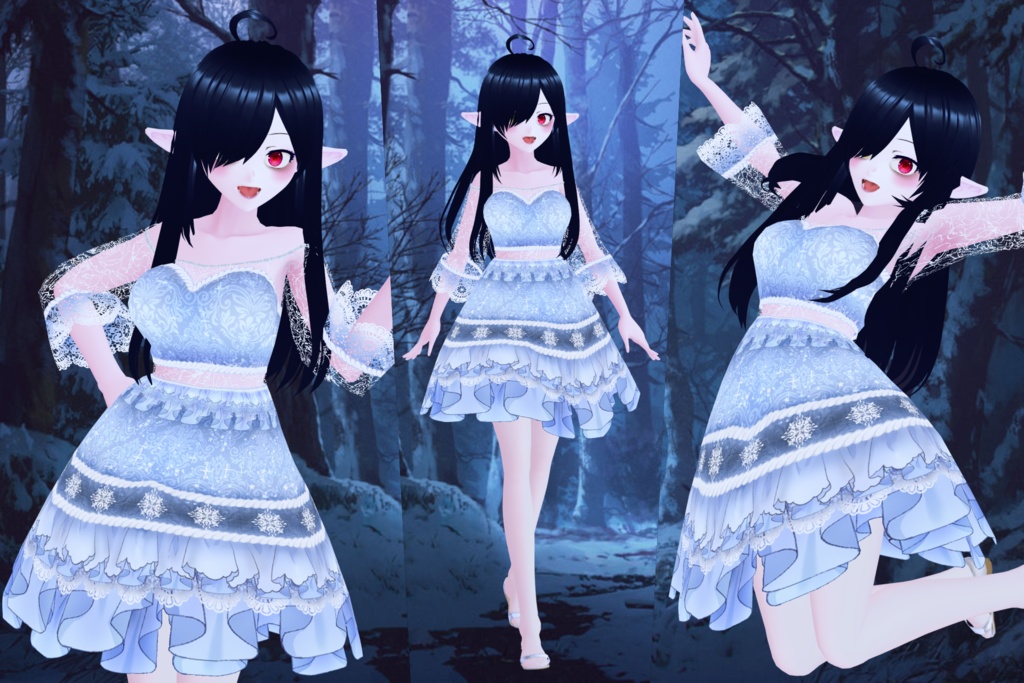 FREE Laced in Ice Dress VRoid