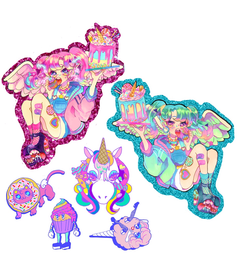 シールセット　Sugary Monster