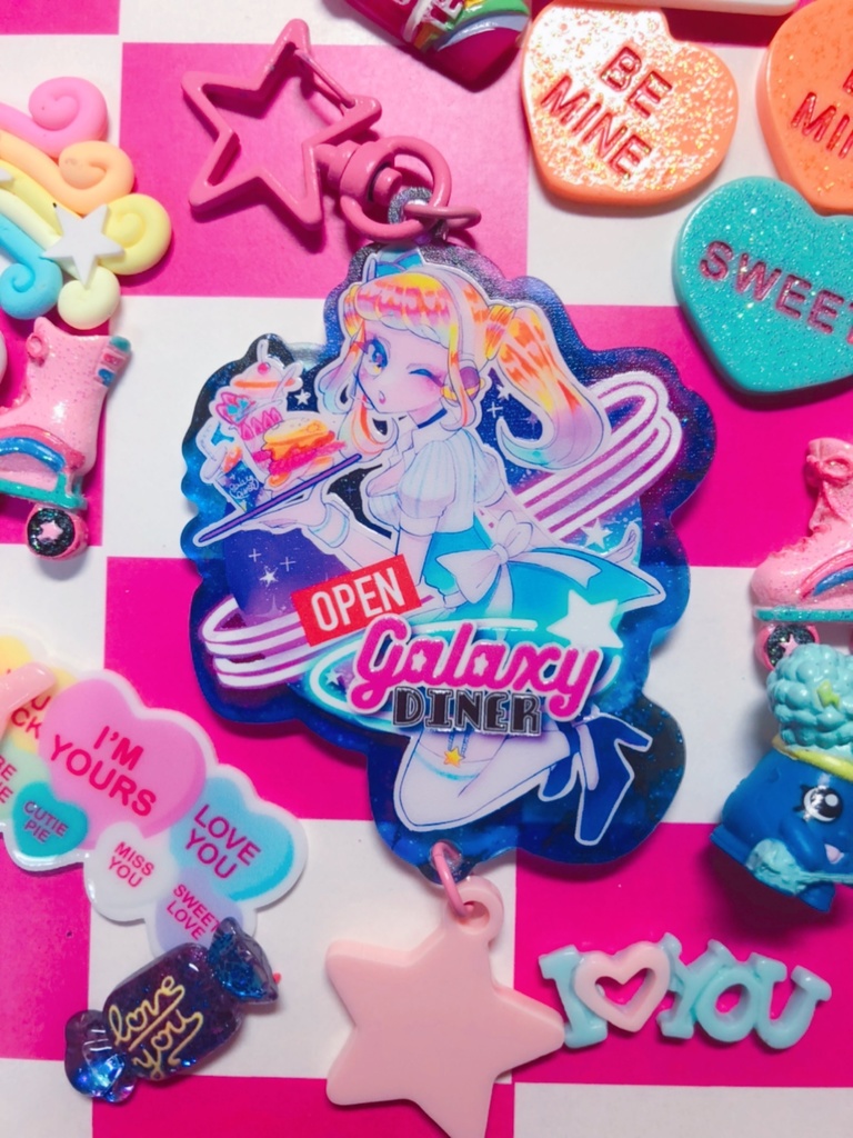 アクリルキーホルダー　Galaxy Diner