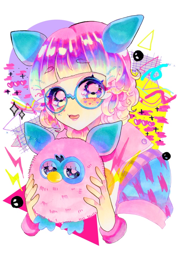 BIGステッカー　Electronic Pet