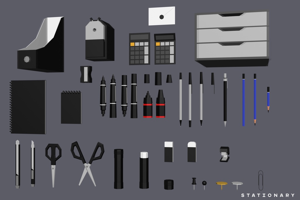 【3Dモデル】Extreme Lowpoly Pack【Blender / Unity】