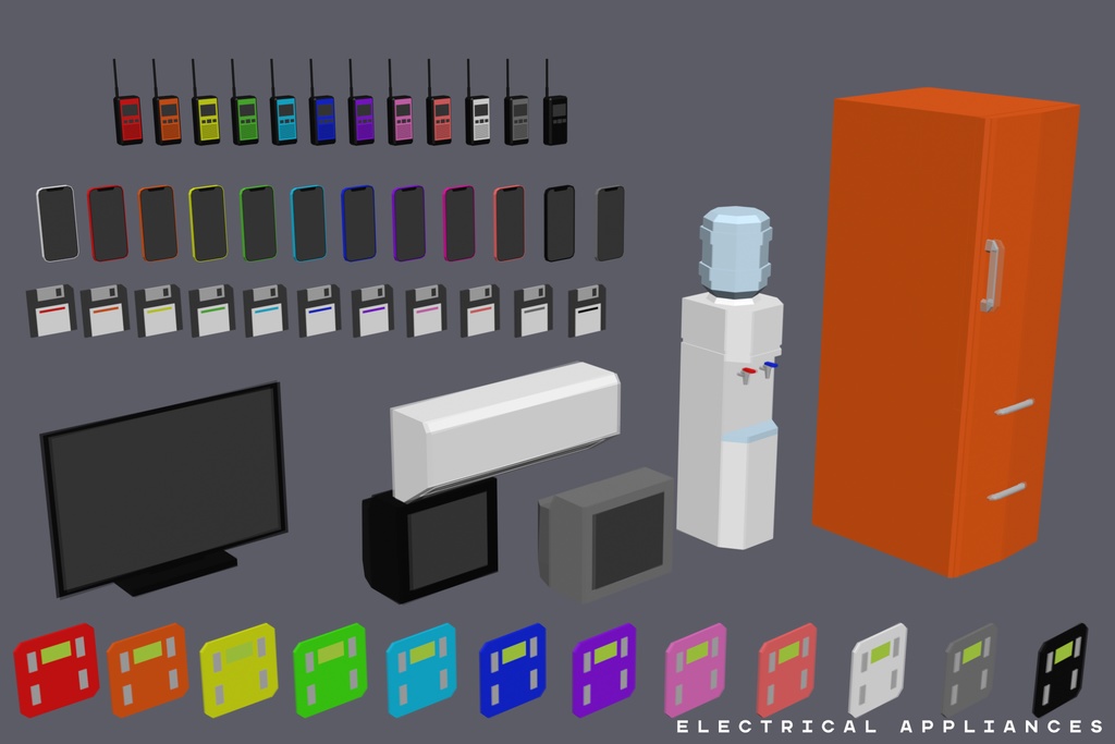 【3Dモデル】Extreme Lowpoly Pack【Blender / Unity】