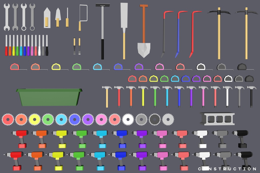 【3Dモデル】Extreme Lowpoly Pack【Blender / Unity】