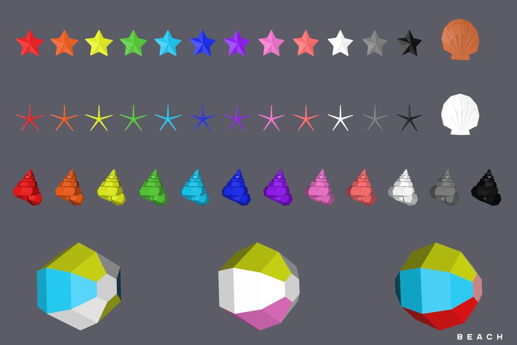 【3Dモデル】Extreme Lowpoly Pack【Blender / Unity】