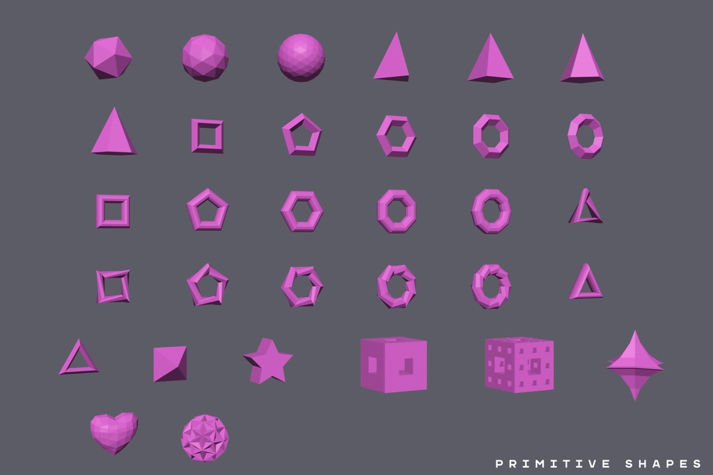 【3Dモデル】Extreme Lowpoly Pack【Blender / Unity】