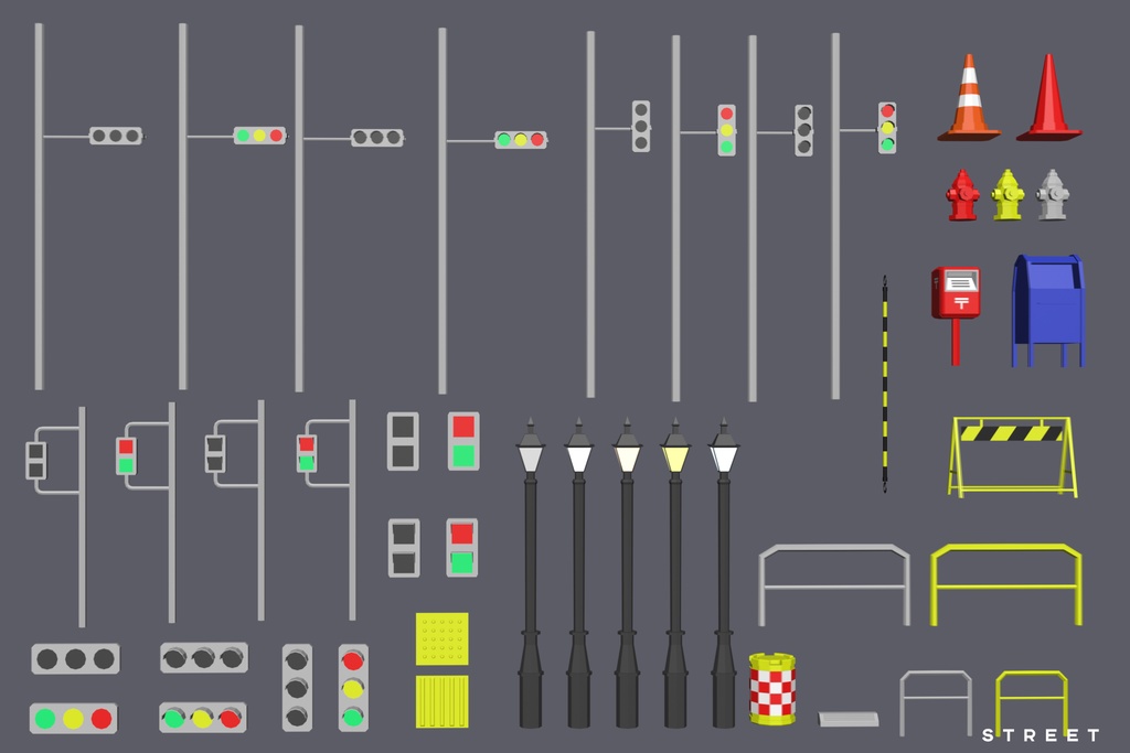 【3Dモデル】Extreme Lowpoly Pack【Blender / Unity】