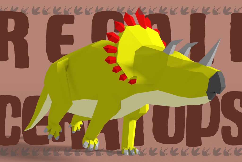 【3Dモデル】Low Poly Dinosaurs : Animated【Blender / Unity】