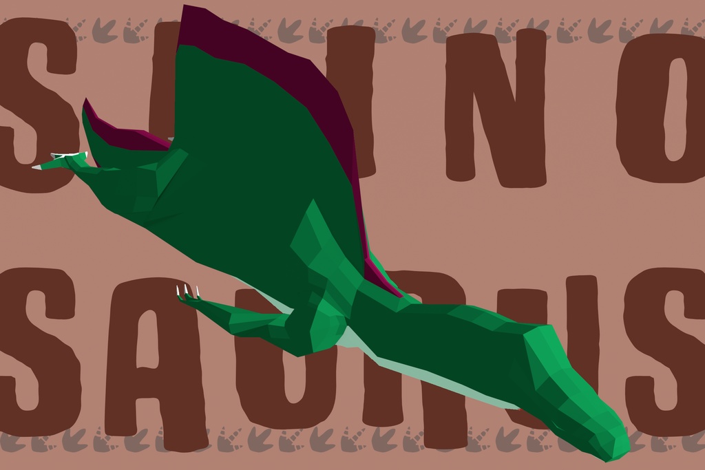 【3Dモデル】Low Poly Dinosaurs : Animated【Blender / Unity】