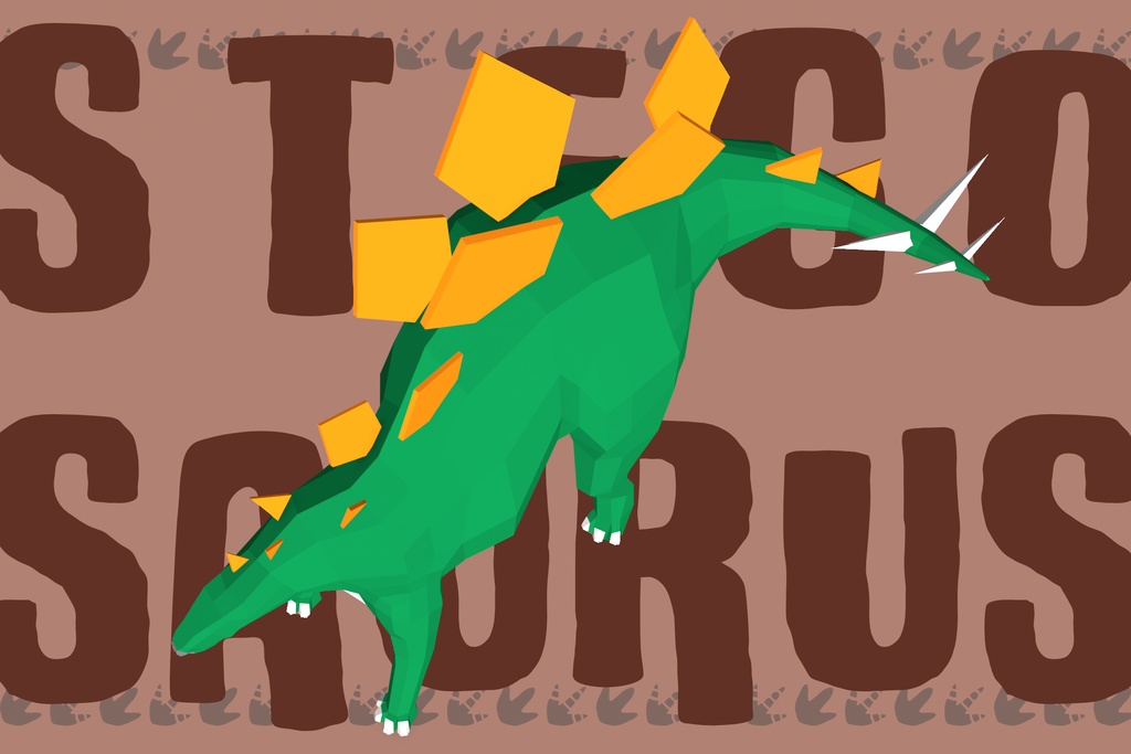 【3Dモデル】Low Poly Dinosaurs : Animated【Blender / Unity】