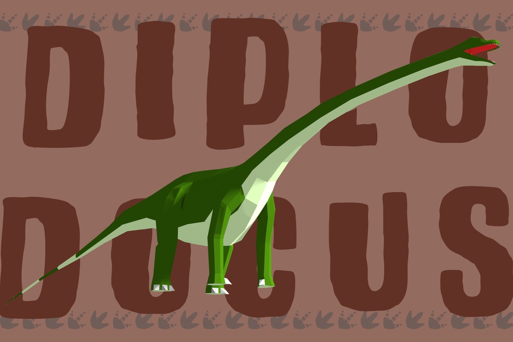 【3Dモデル】Low Poly Dinosaurs : Animated【Blender / Unity】