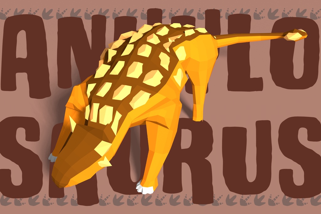 【3Dモデル】Low Poly Dinosaurs : Animated【Blender / Unity】