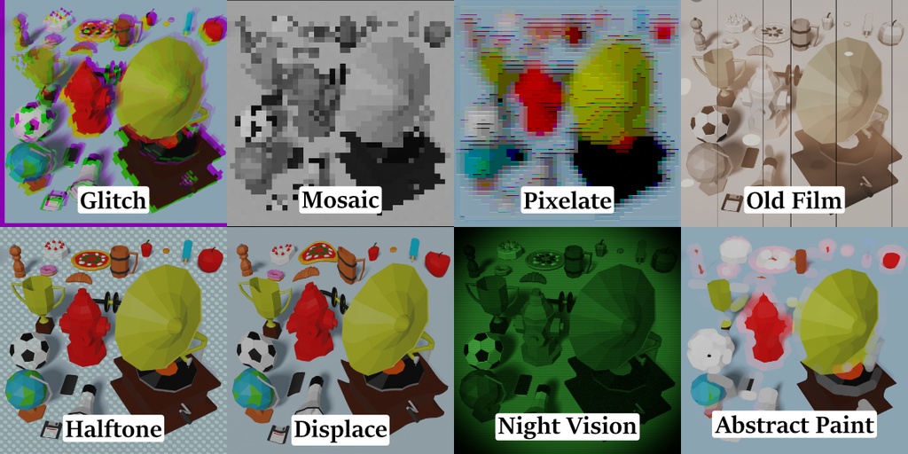 Compositing Filter Pack【Blenderアドオン】