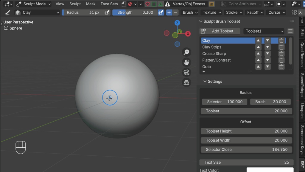 Quick Brush Selector【Blenderアドオン】