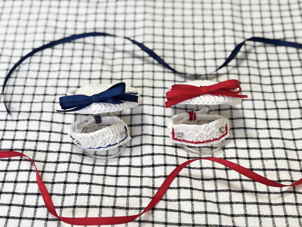 <けもみみぬい用>マリン帽&セーラー襟セット 10cmぬい にじぱぺ にじたうん