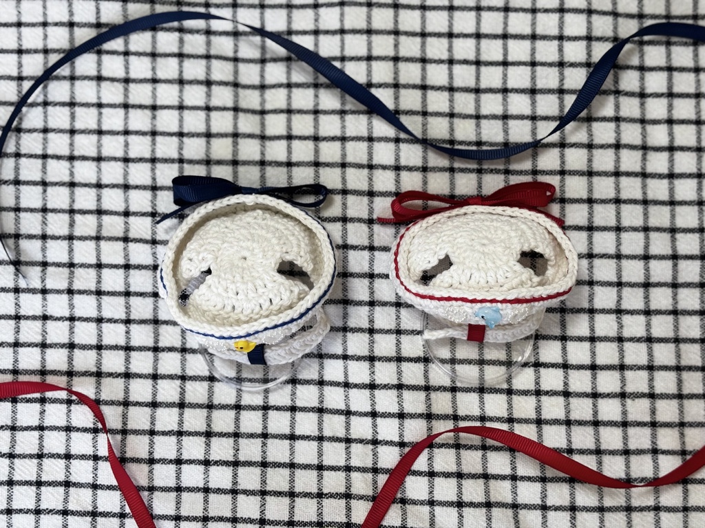 <けもみみぬい用>マリン帽&セーラー襟セット 10cmぬい にじぱぺ にじたうん
