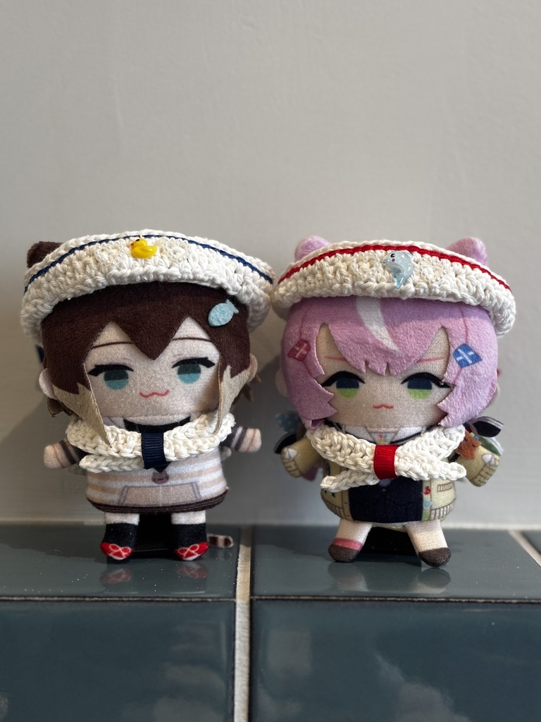 <けもみみぬい用>マリン帽&セーラー襟セット 10cmぬい にじぱぺ にじたうん