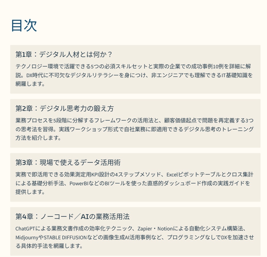 デジタル人材になるための教科書|非エンジニアのためのDX実践入門