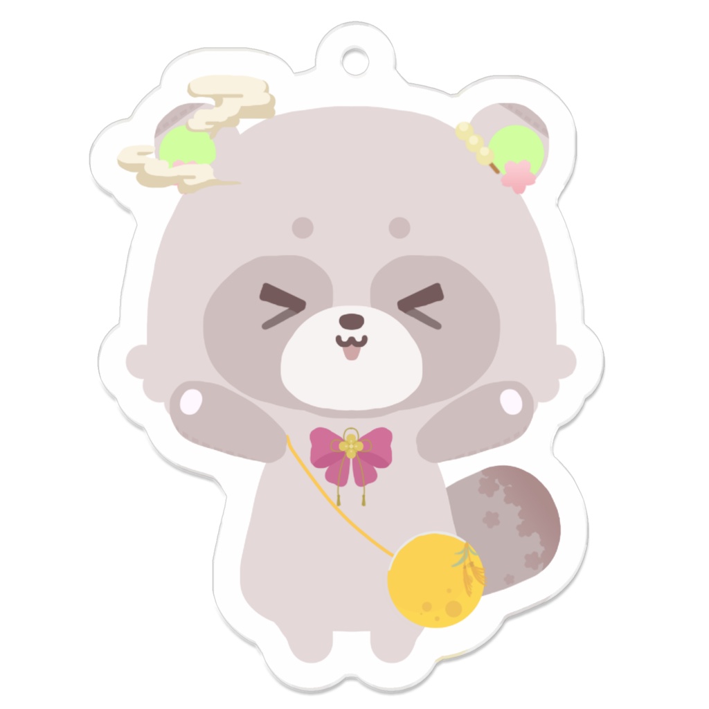 ムジナーアクキーだっこちて💗【おつきさま】狸塚さくや