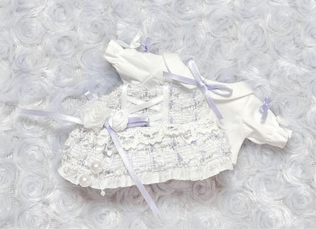 白うさぎのワンピースセット 15cm
