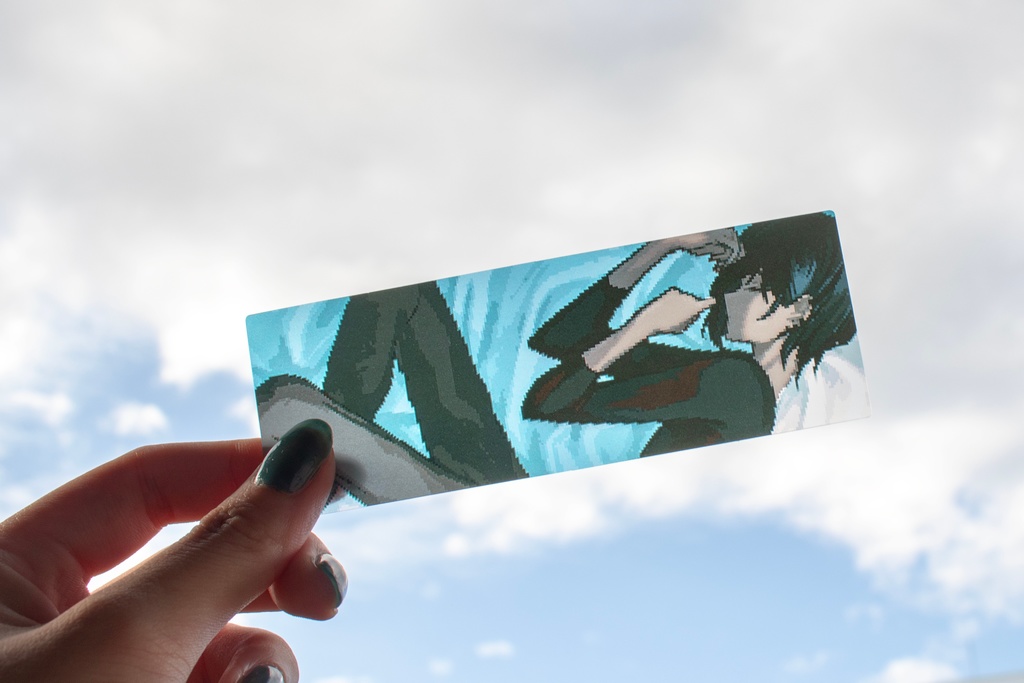 黛灰(ドット風イラスト) クリアしおりセット&ポストカード【非公式】