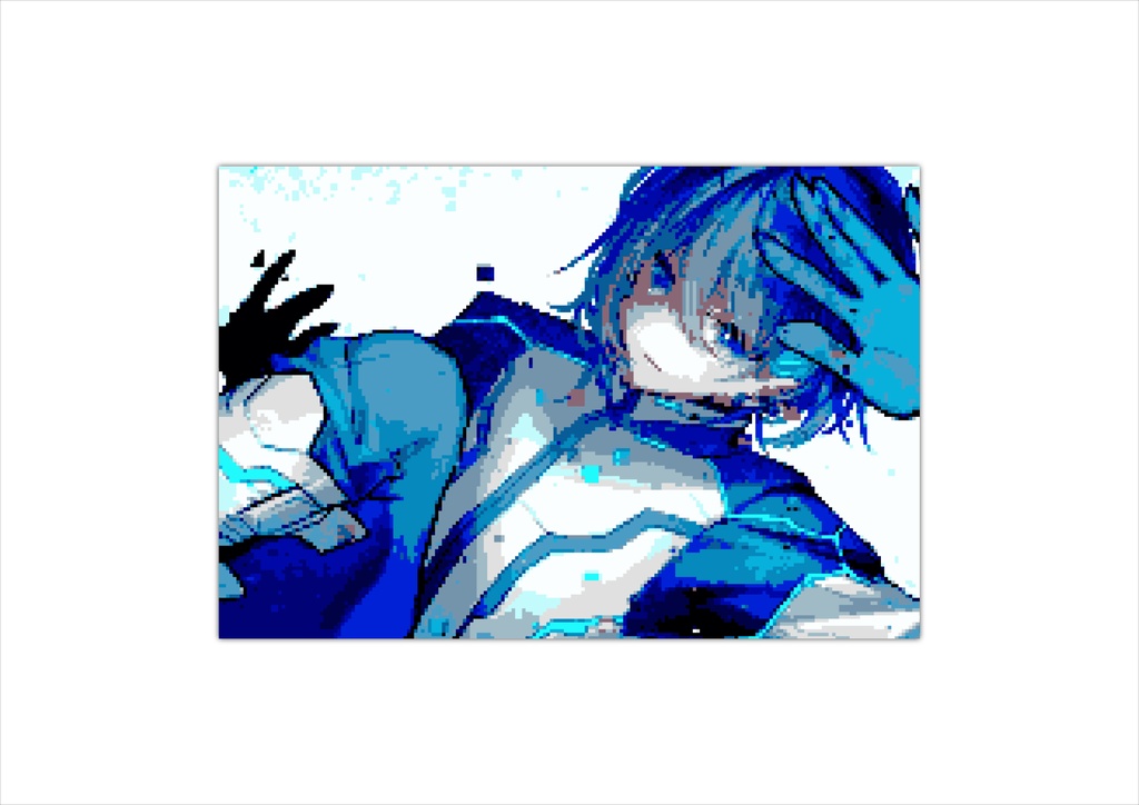 黛灰(ドット風イラスト) クリアしおりセット&ポストカード【非公式】