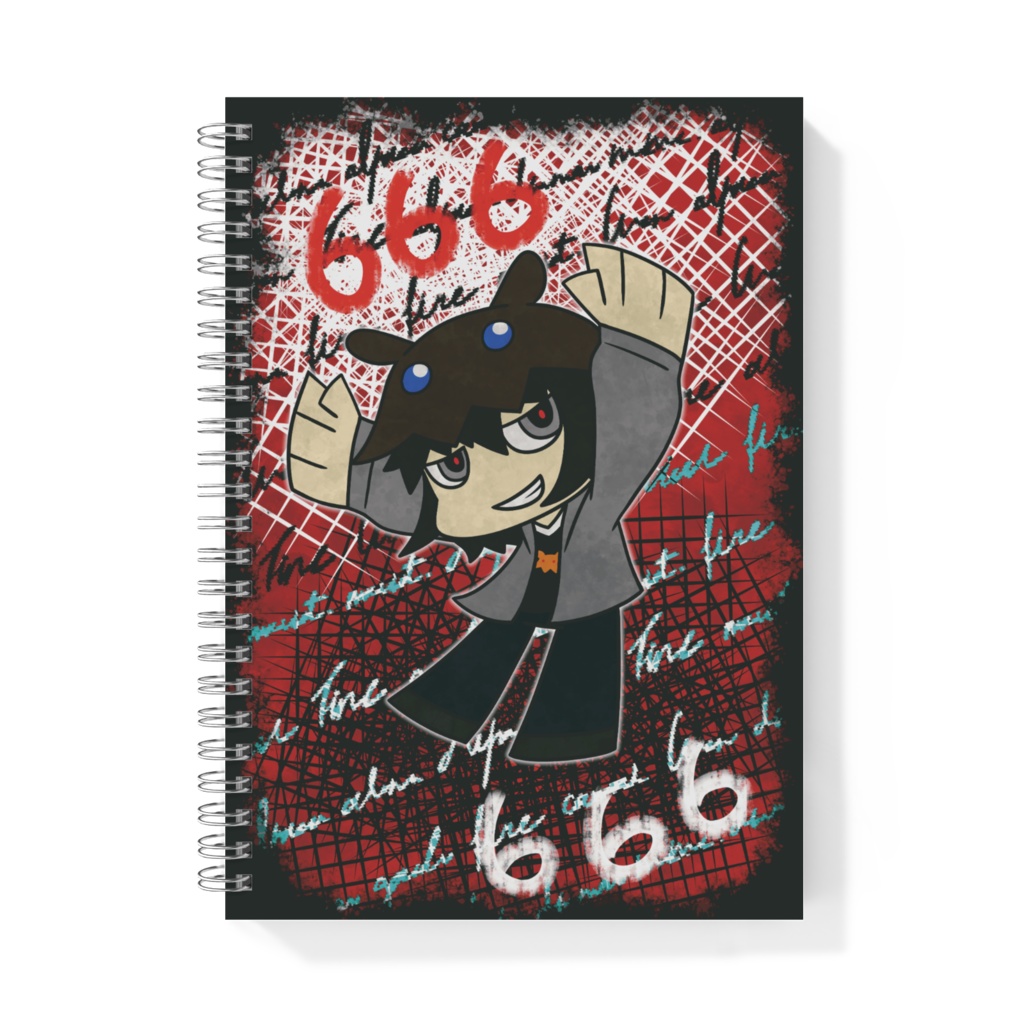 悪魔の数字るけのA5リングノート