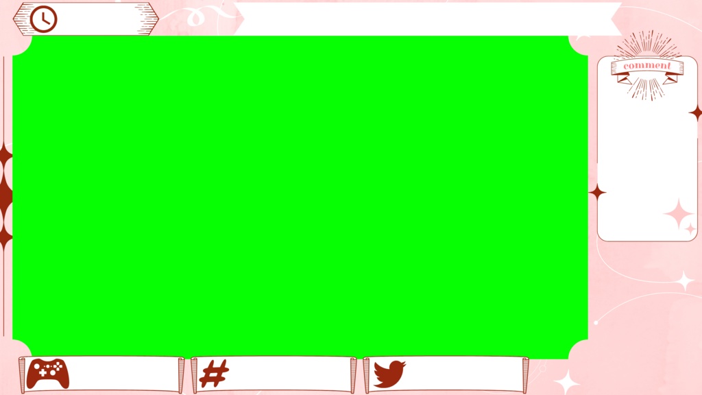 無料 動く配信画面セット