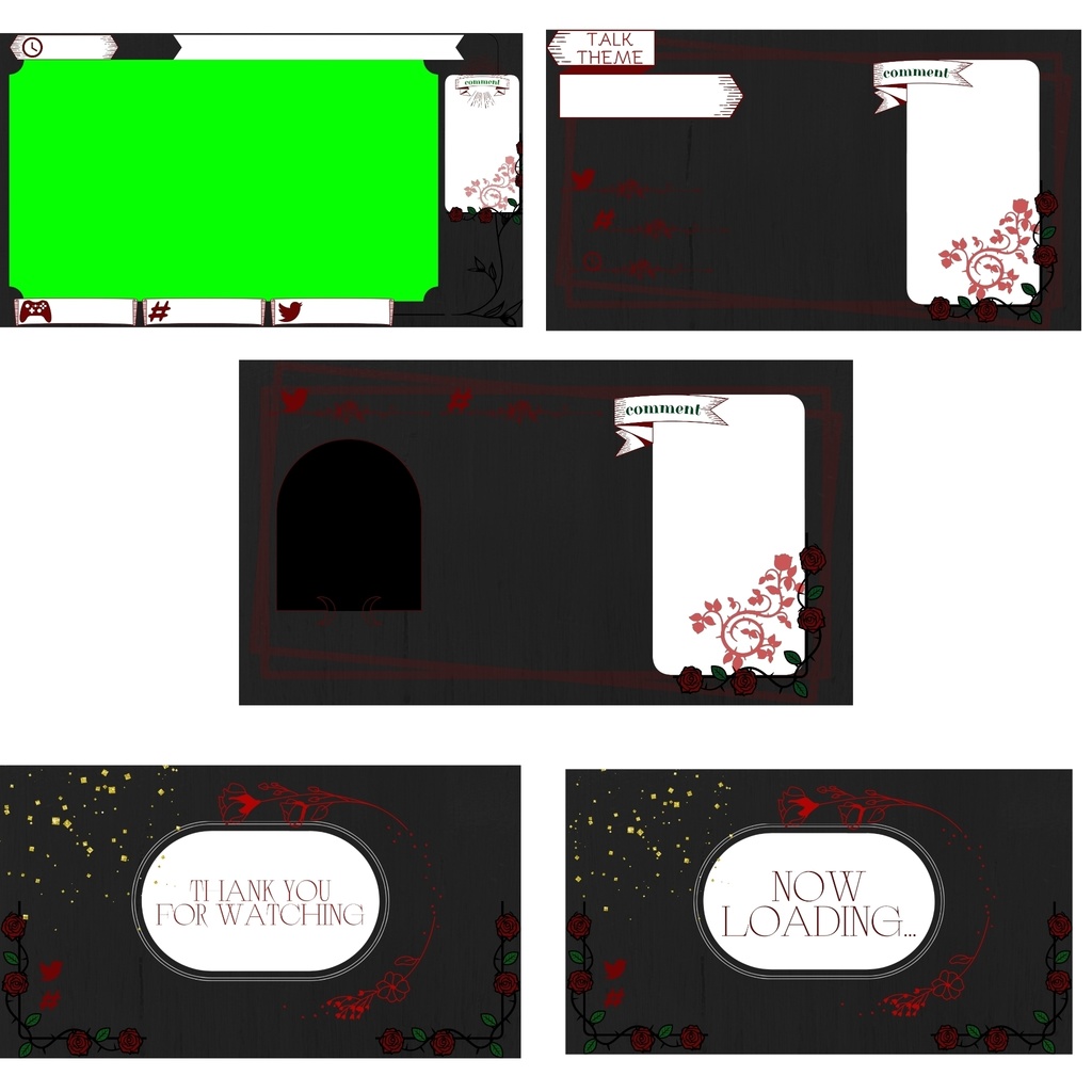 無料 動く配信画面セット