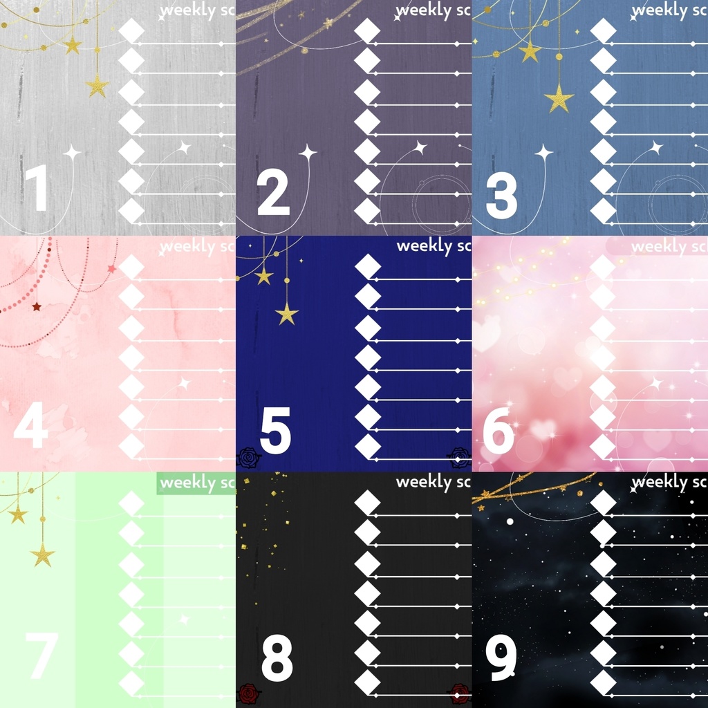 無料 週間スケジュール