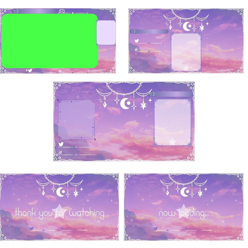 無料 動く配信画面セット