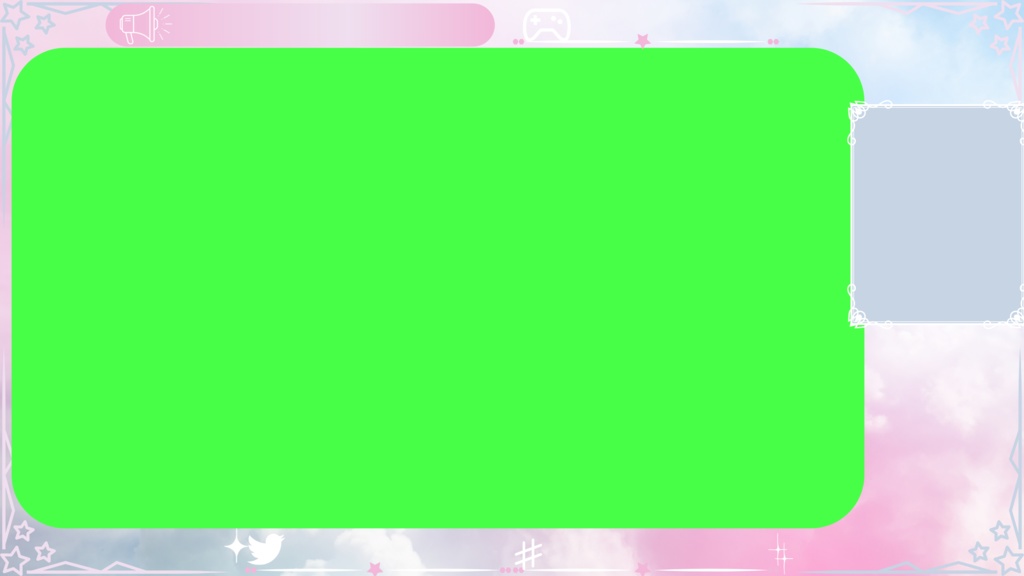 無料 動く配信画面セット