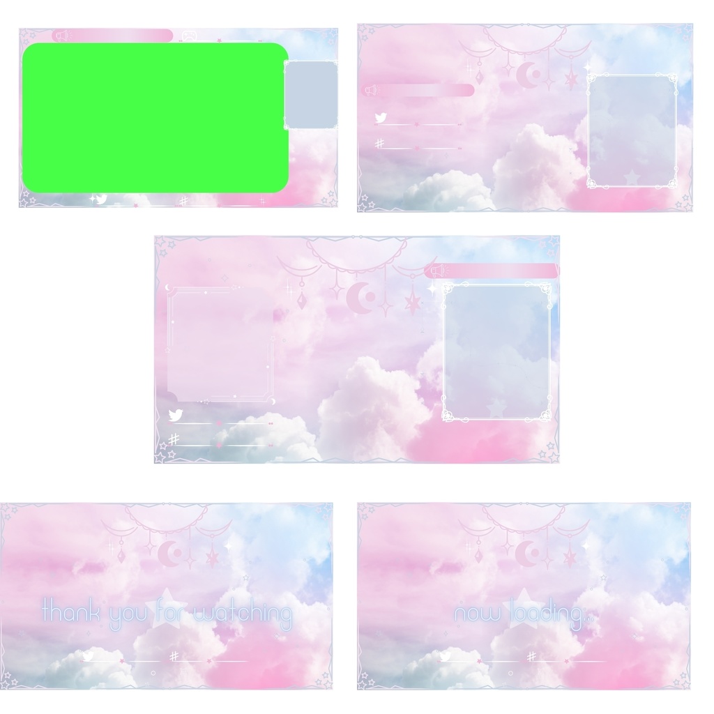 無料 動く配信画面セット