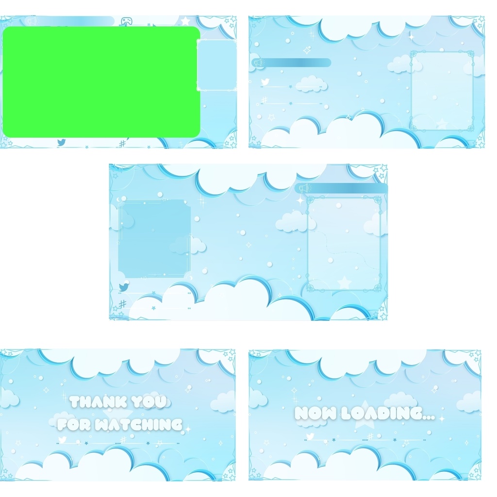 無料 動く配信画面セット