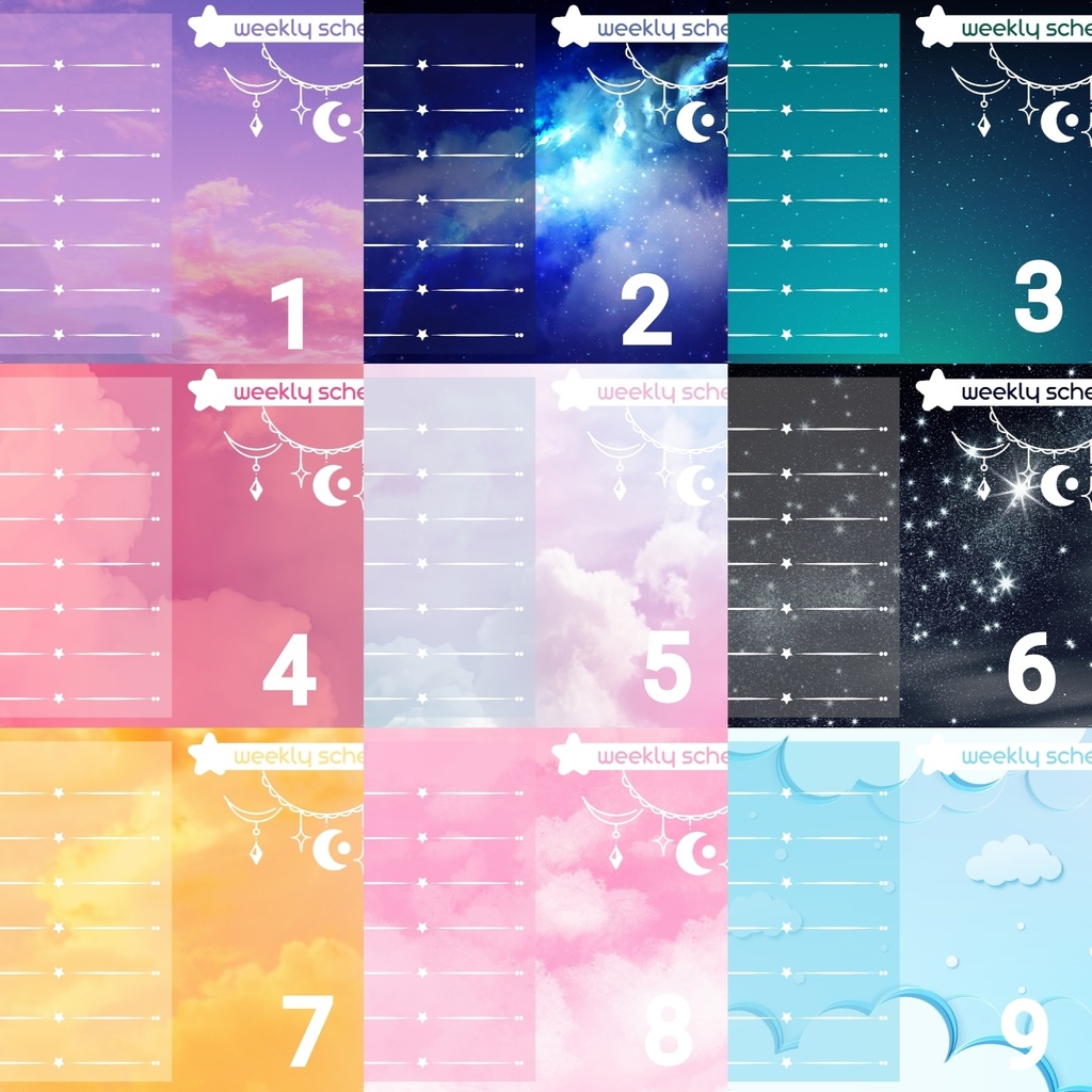 無料 週間スケジュール