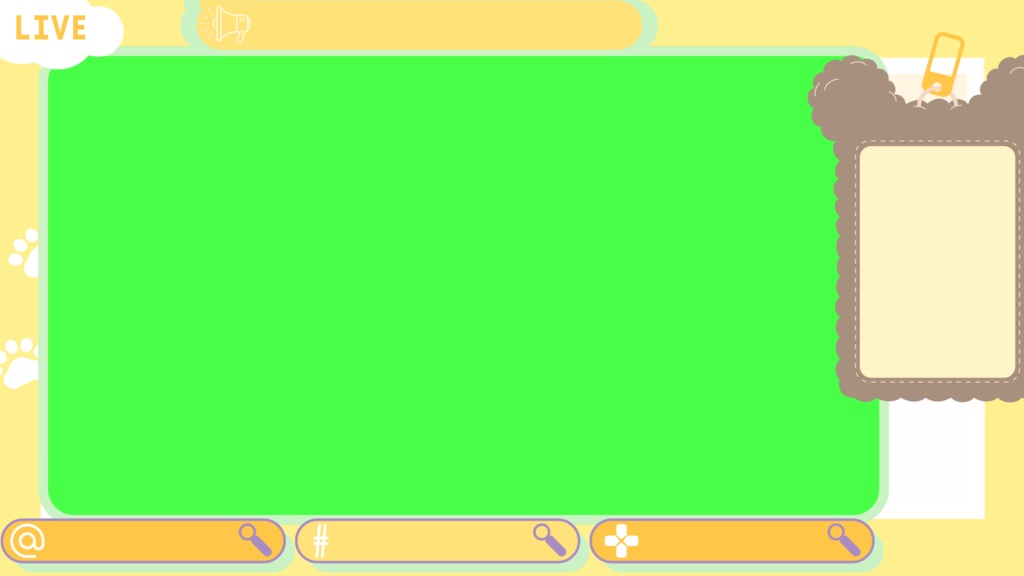 無料 動く配信画面セット