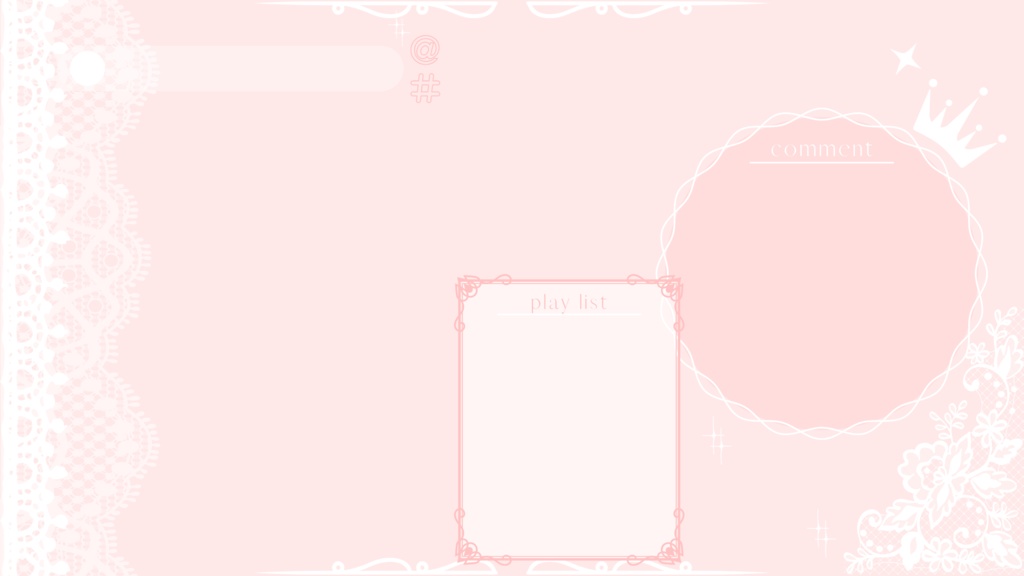 6色×6種 動く配信画面セット