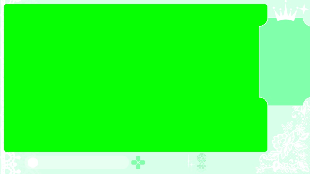 6色×6種 動く配信画面セット